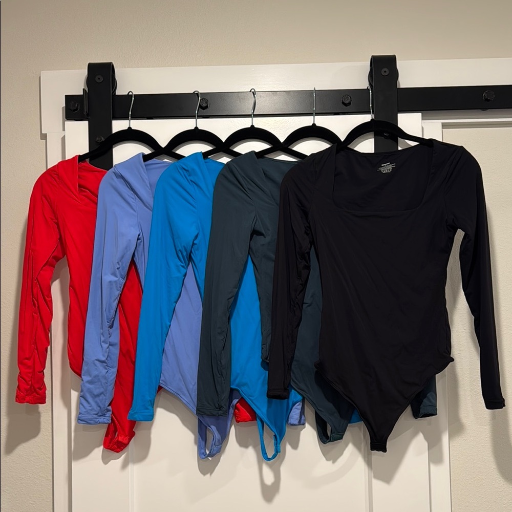 Long Sleeve Bodysuit Collection - Red, Blues, Dark Teal, Black - SUUKSESS